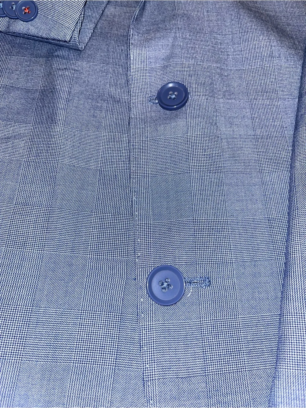 Gray Men's Two-Button Blazer by